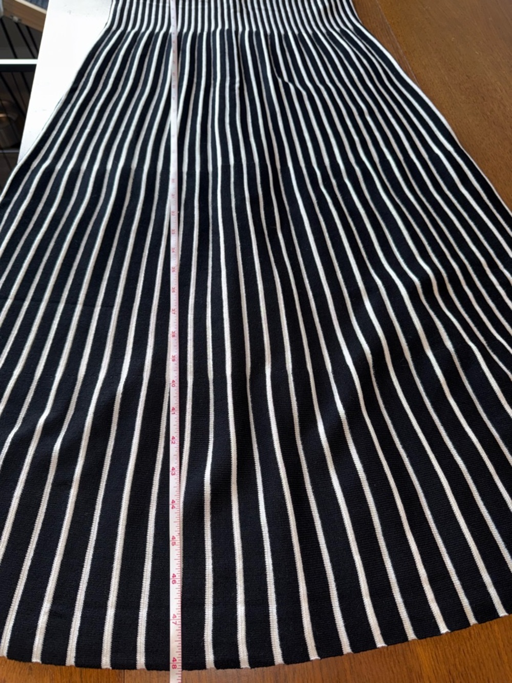 Active USA Black and White Striped Maxi Dress - Picture 9 of 12